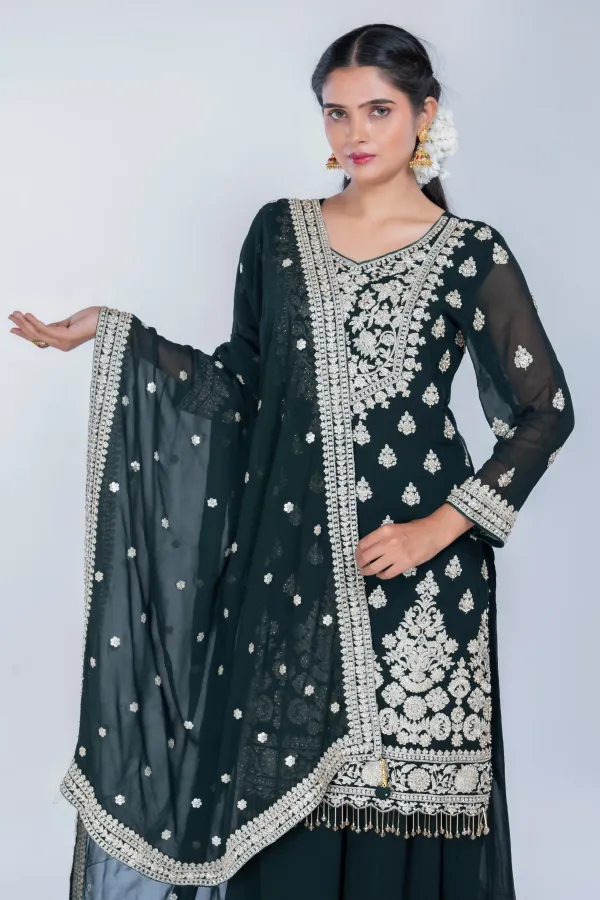 M.green Straight Suit with Sharara